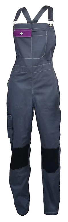 Castorama Salopette De Travail Femme Fashion Sécurité Pep's Grise/violette Taille 44/46 (L)