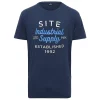 Castorama T-shirt Imprimé Bleu Marine Site Lavaka Taille M