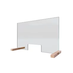 Castorama Vitre De Protection De Bureau Et Comptoir En Verre Schulte 75 X 47,5 Cm